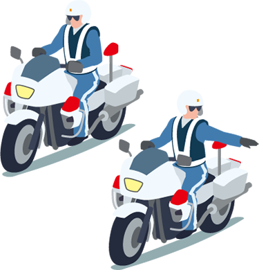 行政を担うバイクイメージ