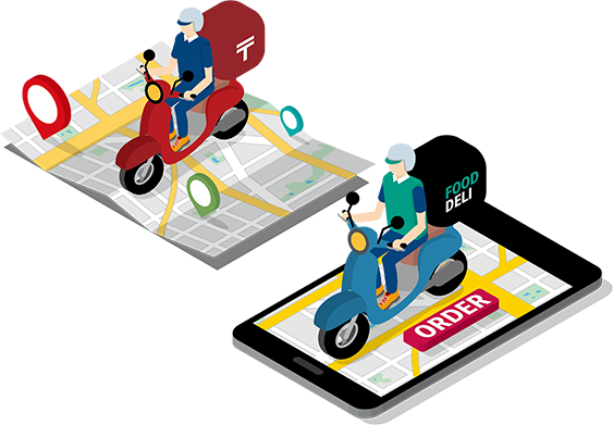 経済を支えるバイクイメージ